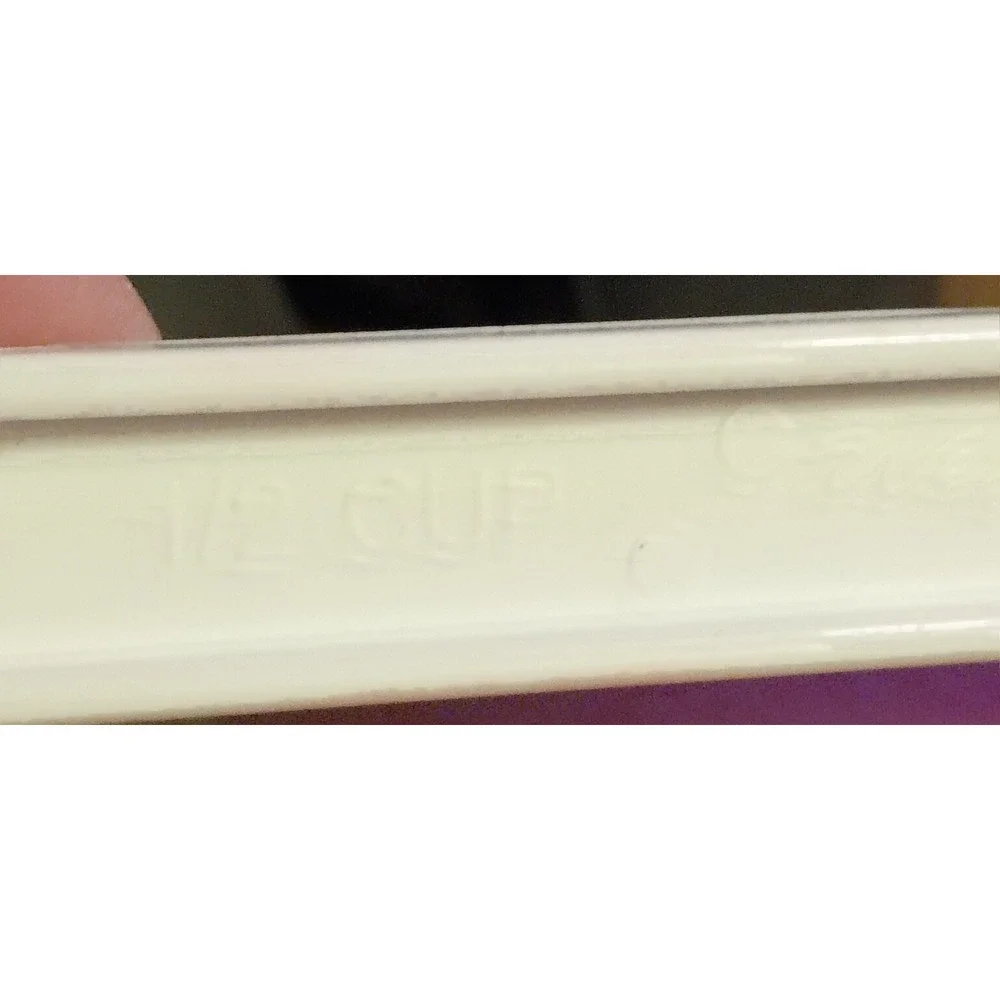 Weight Watchers White Plastic Long Handle Measuring Spoons Set 1/2 Cup and 1 Cup